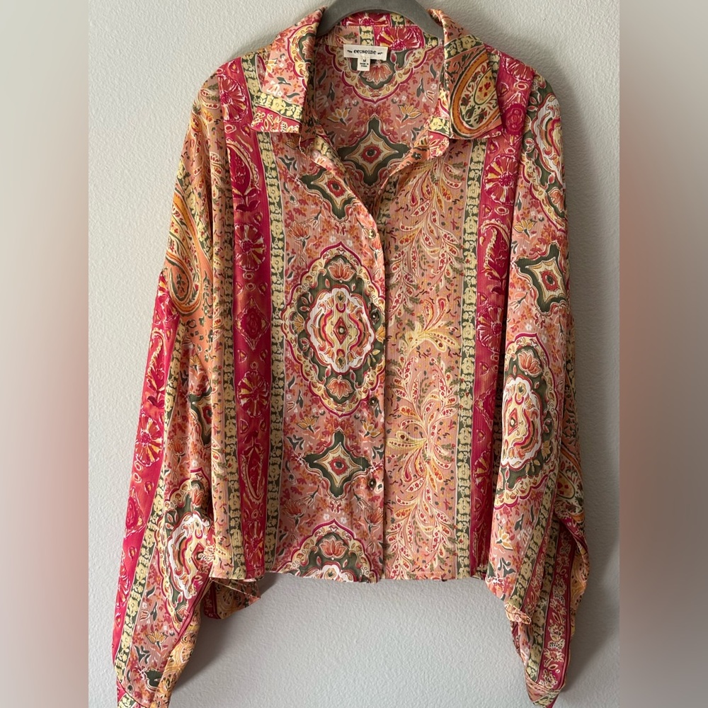 Boho Pastels Paisley Women's Blouse